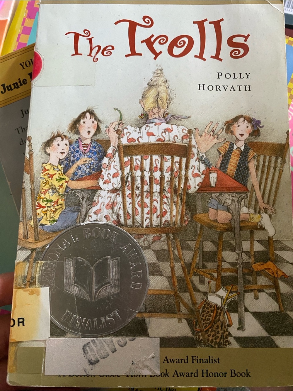 The Trolls by Polly Horvath - Illustrated Children's Book (White/Red/Multicolor)